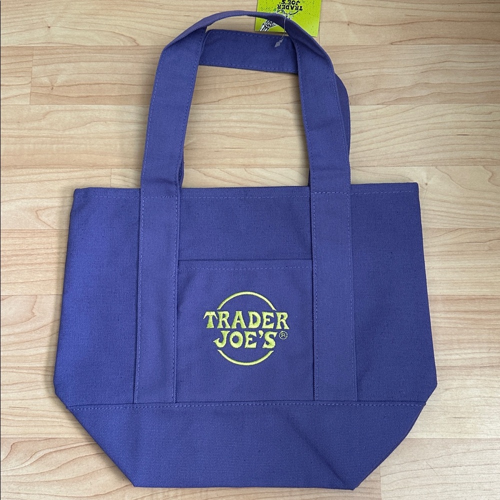 Trader Joe's Halloween Set of Four (4) Canvas Reusable Mini Tote Bags Set NWT - Picture 4 of 11